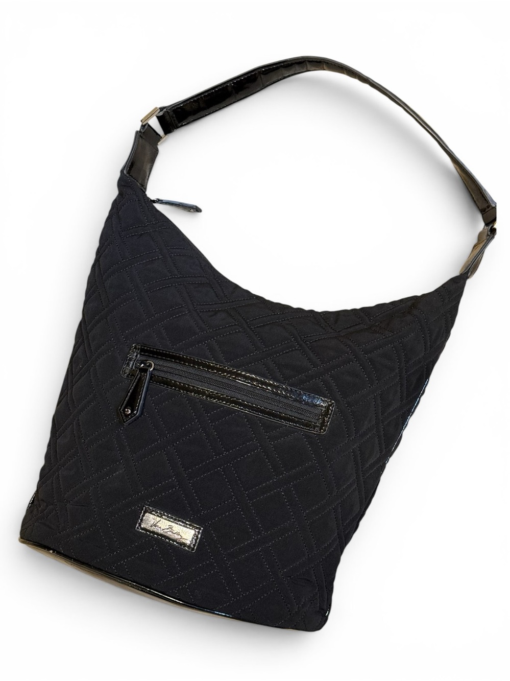 Vera Bradley Quilted Piper Black Hobo Shoulder Bag